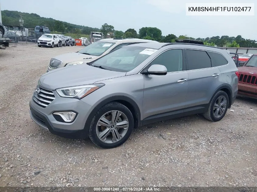 2015 Hyundai Santa Fe Gls VIN: KM8SN4HF1FU102477 Lot: 39861240