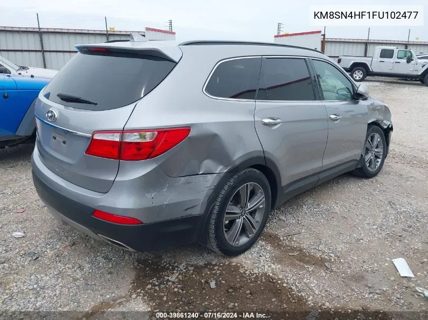 2015 Hyundai Santa Fe Gls VIN: KM8SN4HF1FU102477 Lot: 39861240