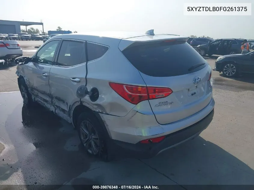 5XYZTDLB0FG261375 2015 Hyundai Santa Fe Sport 2.4L