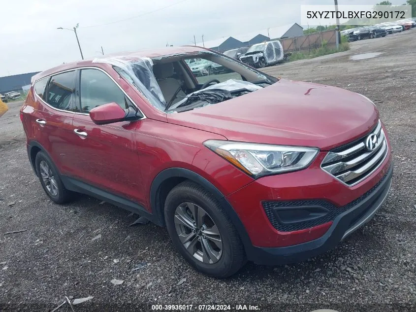 2015 Hyundai Santa Fe Sport 2.4L VIN: 5XYZTDLBXFG290172 Lot: 39935017