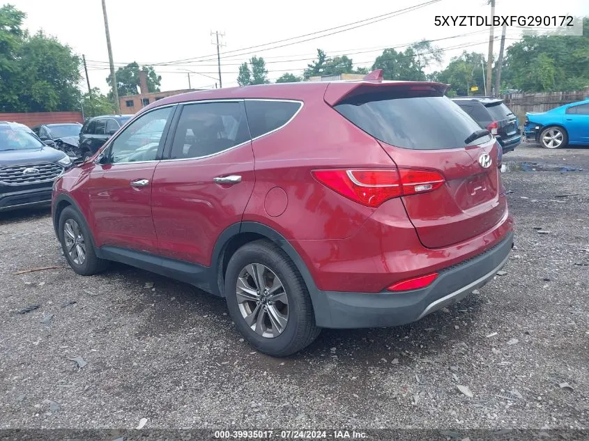 5XYZTDLBXFG290172 2015 Hyundai Santa Fe Sport 2.4L