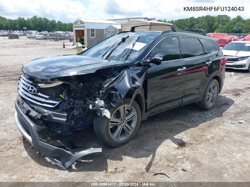 2015 Hyundai Santa Fe Limited VIN: KM8SR4HF6FU124043 Lot: 39963417