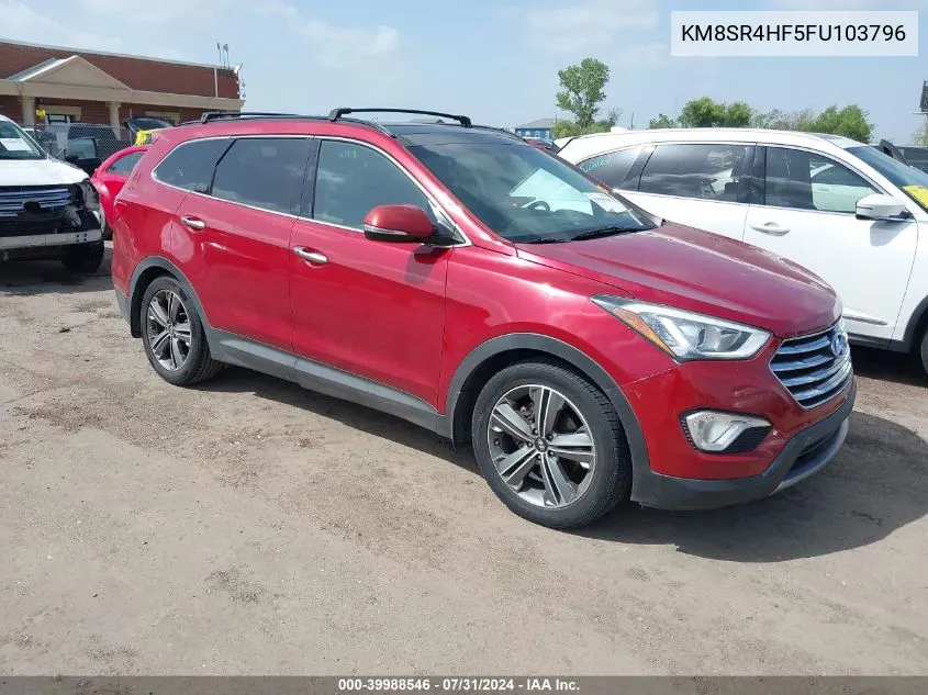 2015 Hyundai Santa Fe Gls VIN: KM8SR4HF5FU103796 Lot: 39988546