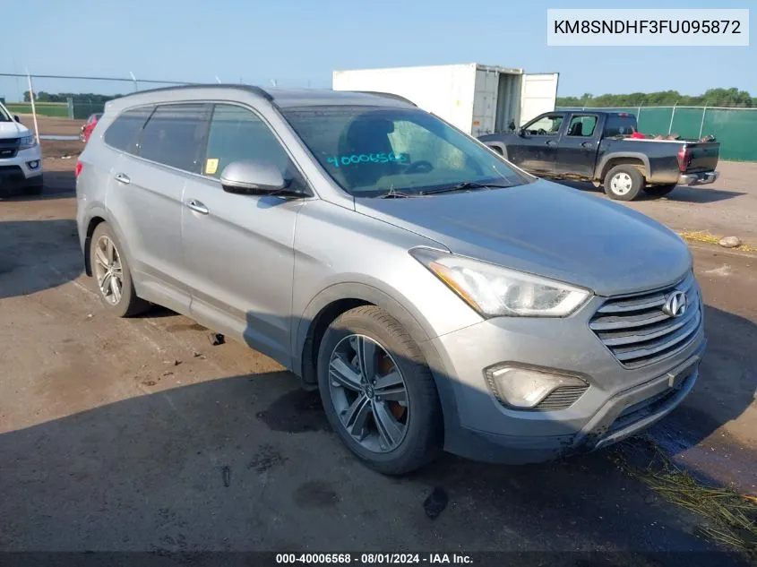 KM8SNDHF3FU095872 2015 Hyundai Santa Fe Gls