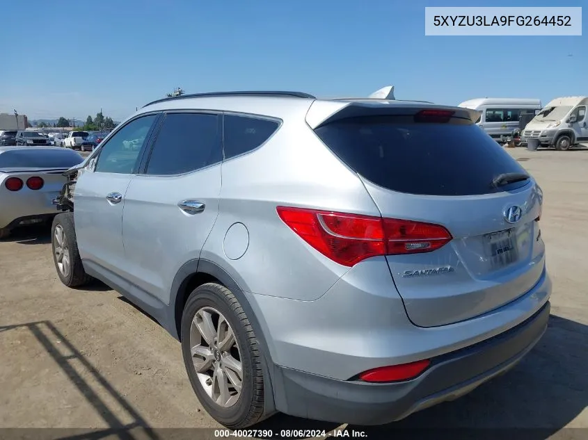 2015 Hyundai Santa Fe Sport 2.0L Turbo VIN: 5XYZU3LA9FG264452 Lot: 40027390