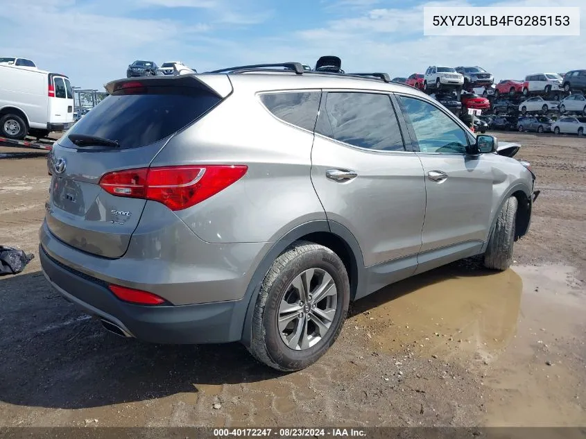 2015 Hyundai Santa Fe Sport 2.4L VIN: 5XYZU3LB4FG285153 Lot: 40172247