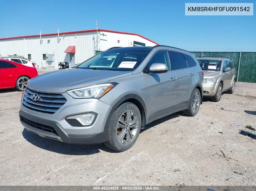 2015 Hyundai Santa Fe Gls VIN: KM8SR4HF0FU091542 Lot: 40224929