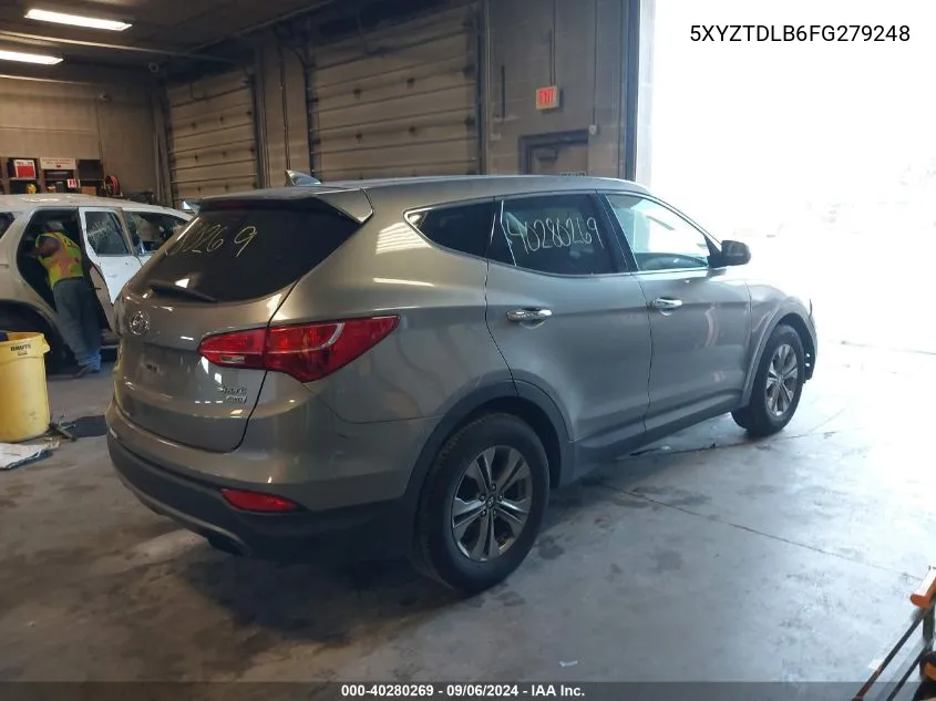 2015 Hyundai Santa Fe Sport 2.4L VIN: 5XYZTDLB6FG279248 Lot: 40280269