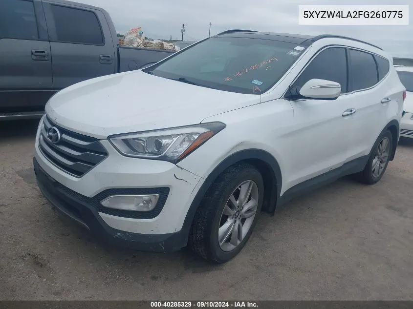 2015 Hyundai Santa Fe Sport 2.0L Turbo VIN: 5XYZW4LA2FG260775 Lot: 40285329