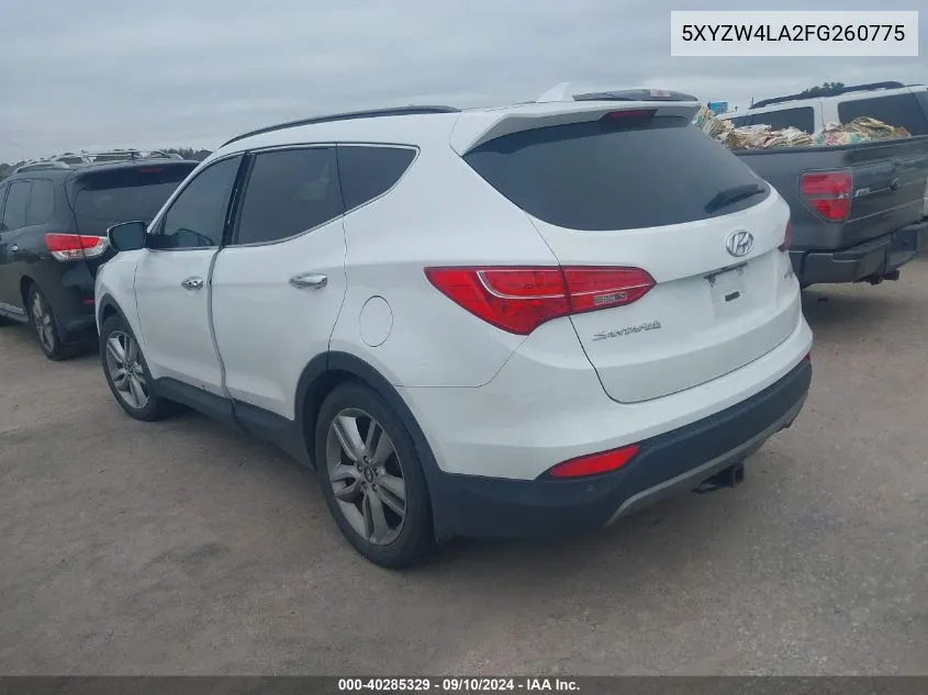 2015 Hyundai Santa Fe Sport 2.0L Turbo VIN: 5XYZW4LA2FG260775 Lot: 40285329