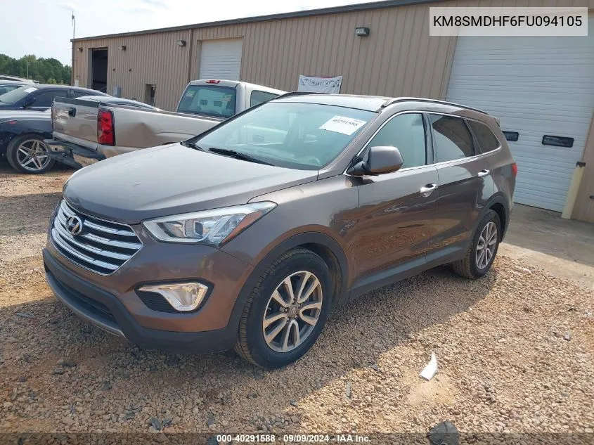 2015 Hyundai Santa Fe Gls VIN: KM8SMDHF6FU094105 Lot: 40291588