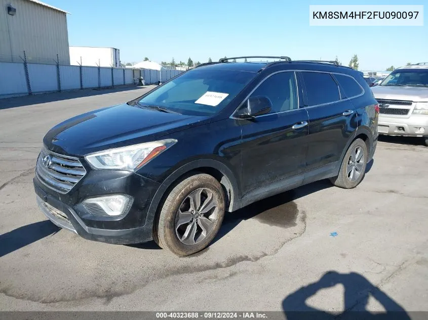 2015 Hyundai Santa Fe Gls VIN: KM8SM4HF2FU090097 Lot: 40323688