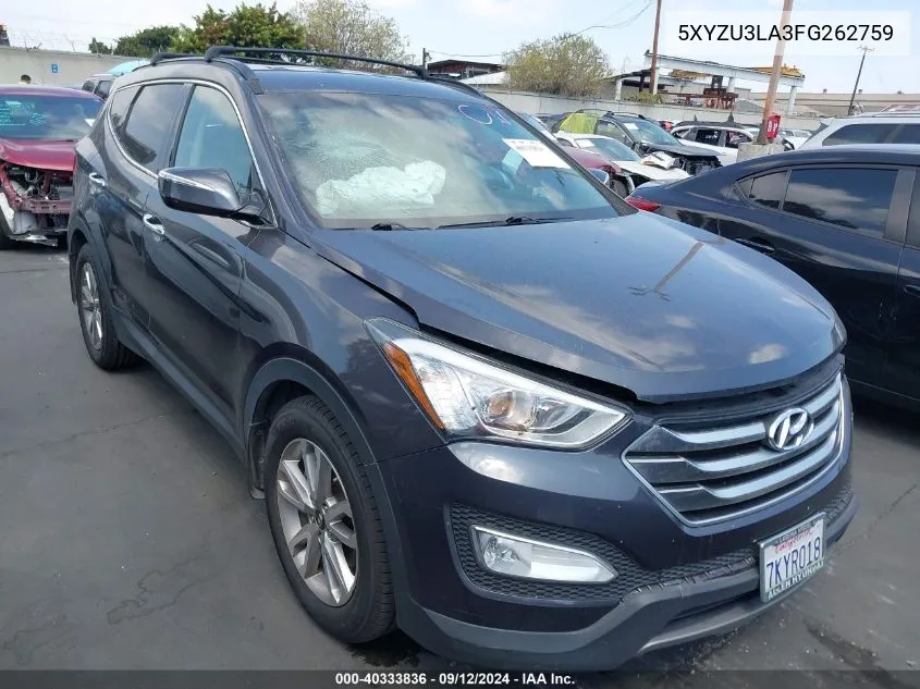 5XYZU3LA3FG262759 2015 Hyundai Santa Fe Sport