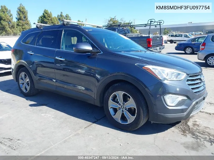 KM8SMDHF3FU097754 2015 Hyundai Santa Fe Gls