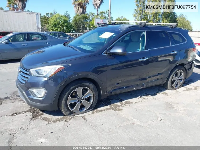 2015 Hyundai Santa Fe Gls VIN: KM8SMDHF3FU097754 Lot: 40347247