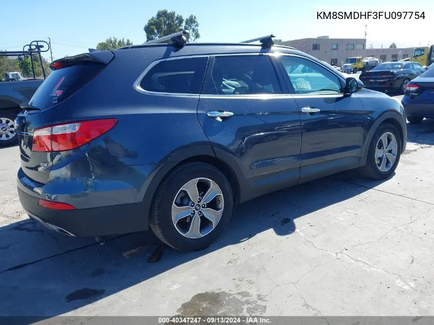 2015 Hyundai Santa Fe Gls VIN: KM8SMDHF3FU097754 Lot: 40347247