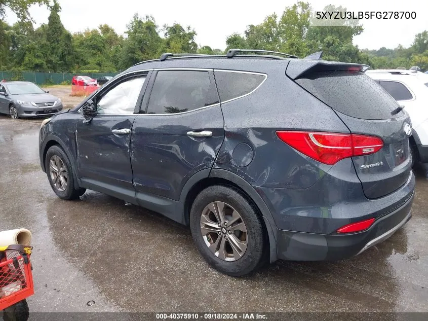 5XYZU3LB5FG278700 2015 Hyundai Santa Fe Sport 2.4L