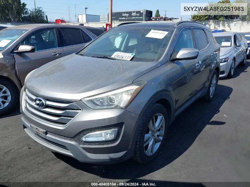 5XYZW4LA8FG251983 2015 Hyundai Santa Fe Sport 2.0L Turbo