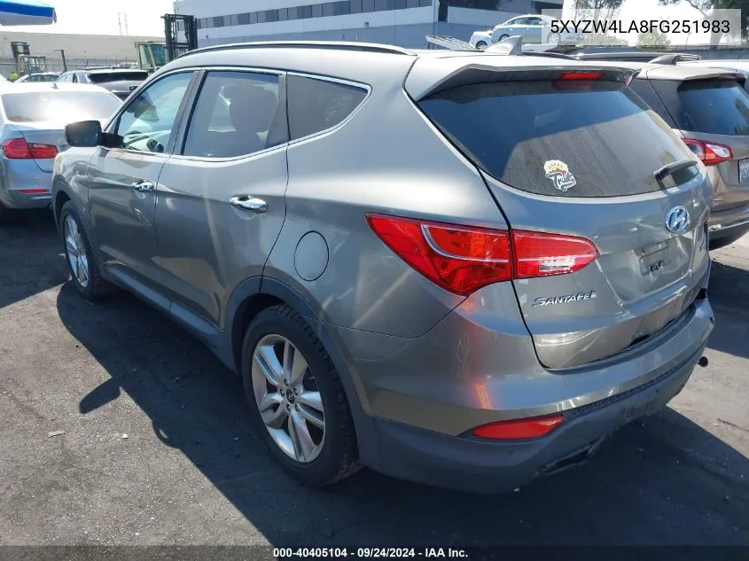 2015 Hyundai Santa Fe Sport 2.0L Turbo VIN: 5XYZW4LA8FG251983 Lot: 40405104