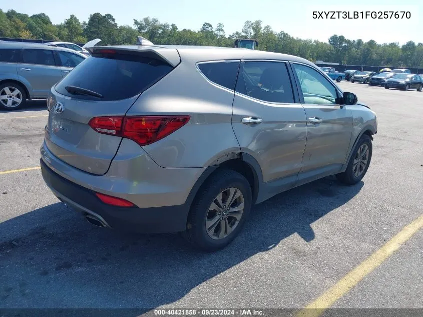 5XYZT3LB1FG257670 2015 Hyundai Santa Fe Sport 2.4L