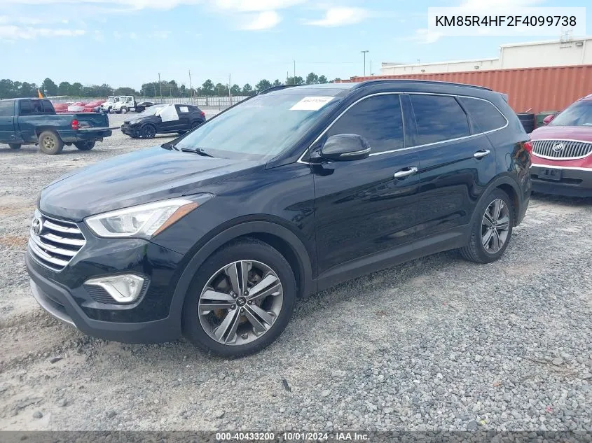 2015 Hyundai Santa Fe Gls VIN: KM85R4HF2F4099738 Lot: 40433200