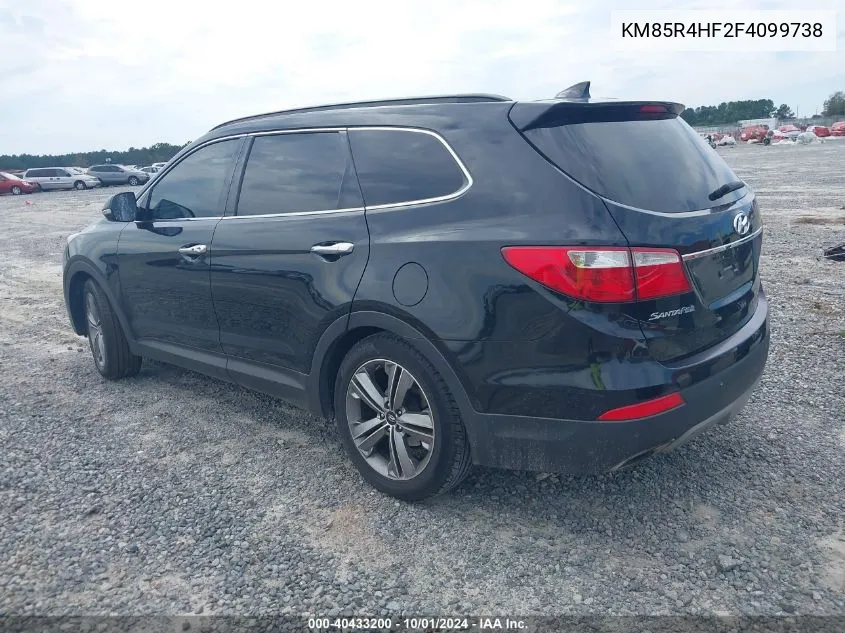 KM85R4HF2F4099738 2015 Hyundai Santa Fe Gls