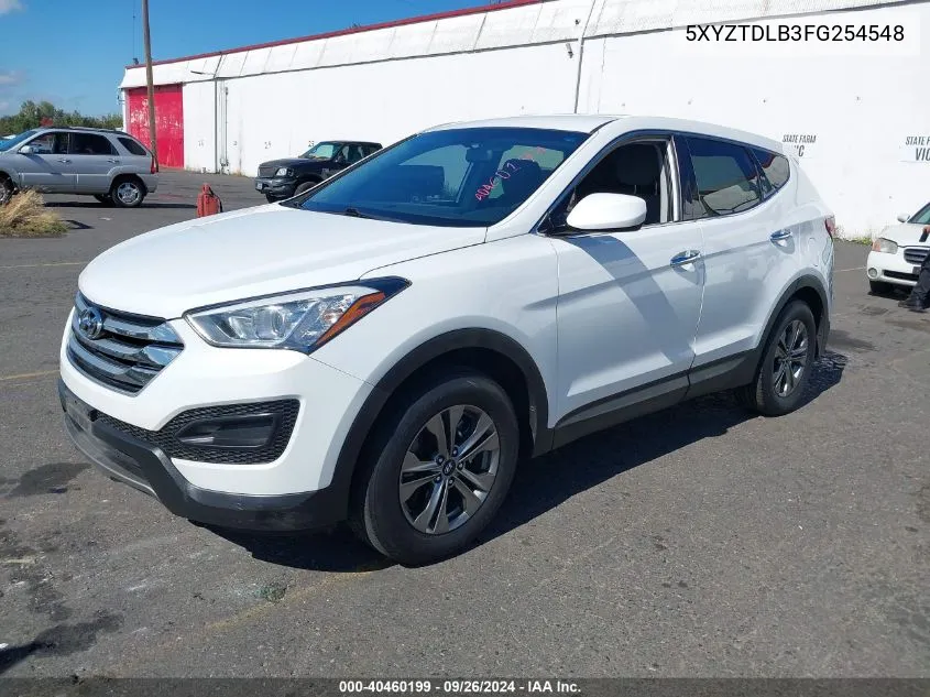 2015 Hyundai Santa Fe Sport 2.4L VIN: 5XYZTDLB3FG254548 Lot: 40460199