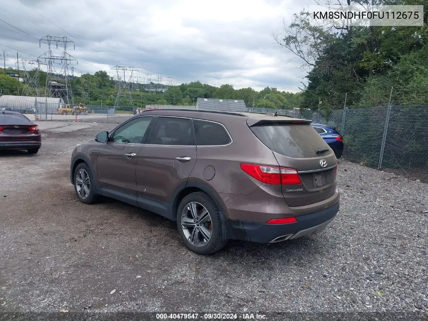 KM8SNDHF0FU112675 2015 Hyundai Santa Fe Gls