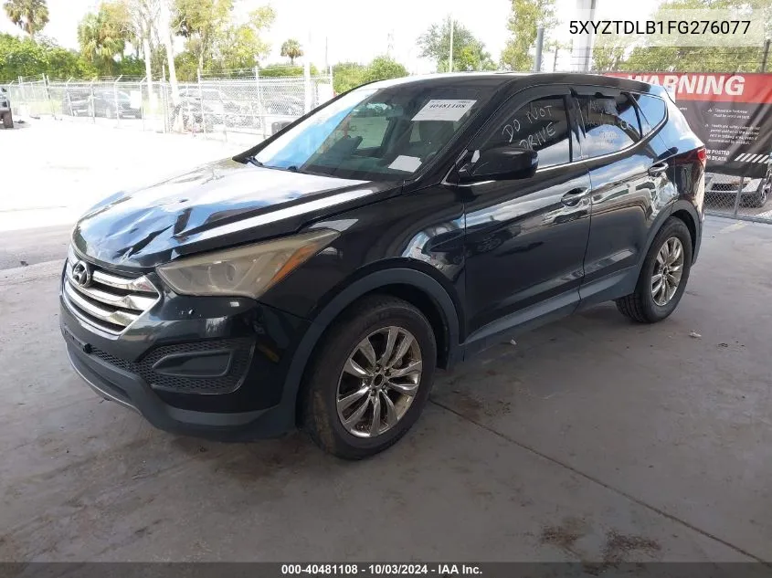 2015 Hyundai Santa Fe Sport 2.4L VIN: 5XYZTDLB1FG276077 Lot: 40481108