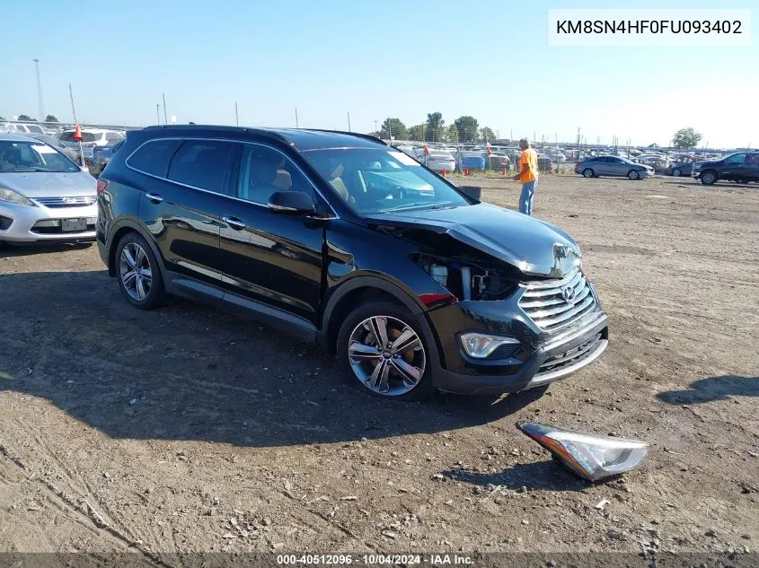 KM8SN4HF0FU093402 2015 Hyundai Santa Fe Limited