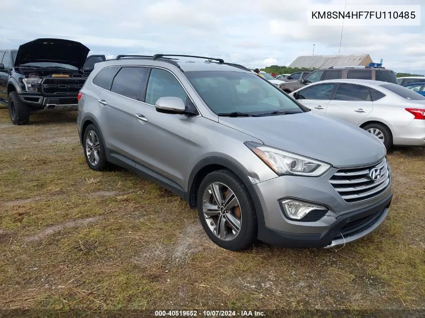 2015 Hyundai Santa Fe Gls VIN: KM8SN4HF7FU110485 Lot: 40519652