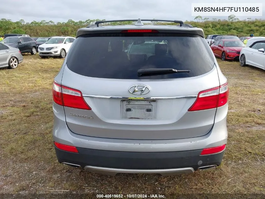 2015 Hyundai Santa Fe Gls VIN: KM8SN4HF7FU110485 Lot: 40519652