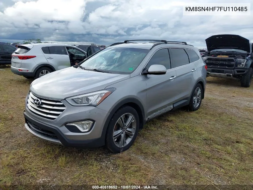 2015 Hyundai Santa Fe Gls VIN: KM8SN4HF7FU110485 Lot: 40519652