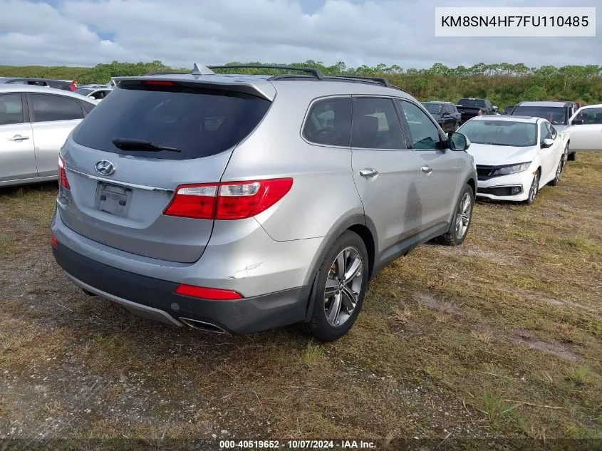 2015 Hyundai Santa Fe Gls VIN: KM8SN4HF7FU110485 Lot: 40519652