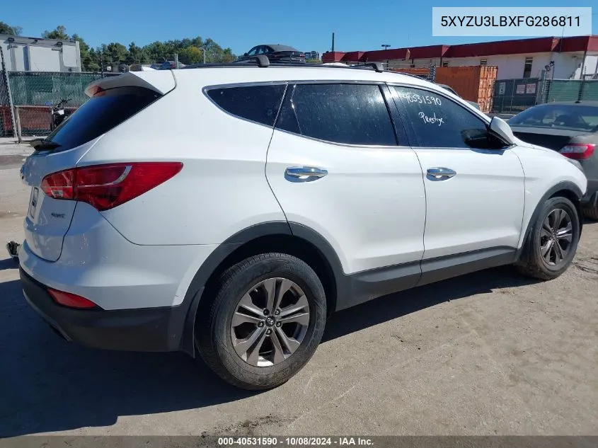 2015 Hyundai Santa Fe Sport 2.4L VIN: 5XYZU3LBXFG286811 Lot: 40531590