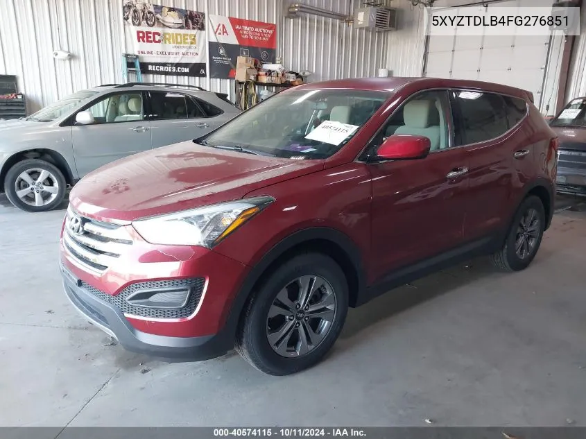 2015 Hyundai Santa Fe Sport 2.4L VIN: 5XYZTDLB4FG276851 Lot: 40574115