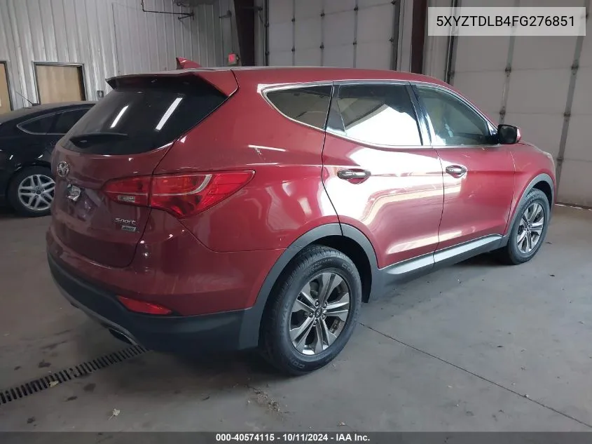 2015 Hyundai Santa Fe Sport 2.4L VIN: 5XYZTDLB4FG276851 Lot: 40574115