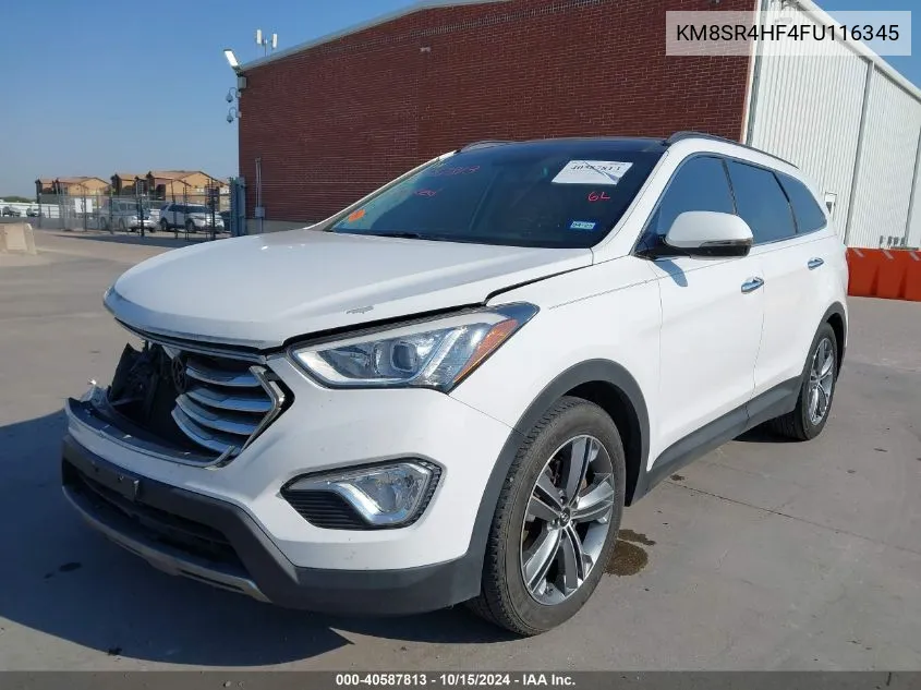 2015 Hyundai Santa Fe Limited VIN: KM8SR4HF4FU116345 Lot: 40587813