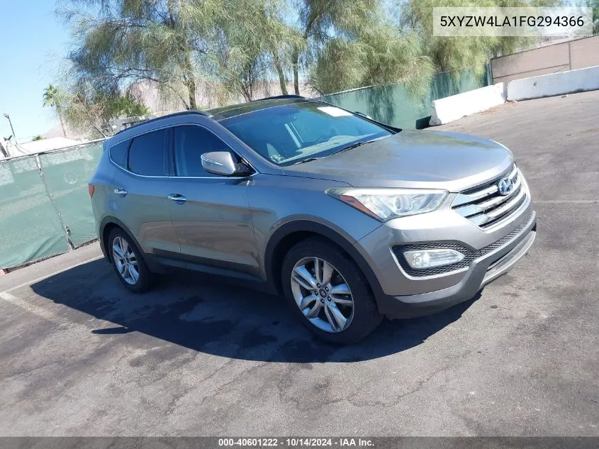 2015 Hyundai Santa Fe Sport 2.0L Turbo VIN: 5XYZW4LA1FG294366 Lot: 40601222