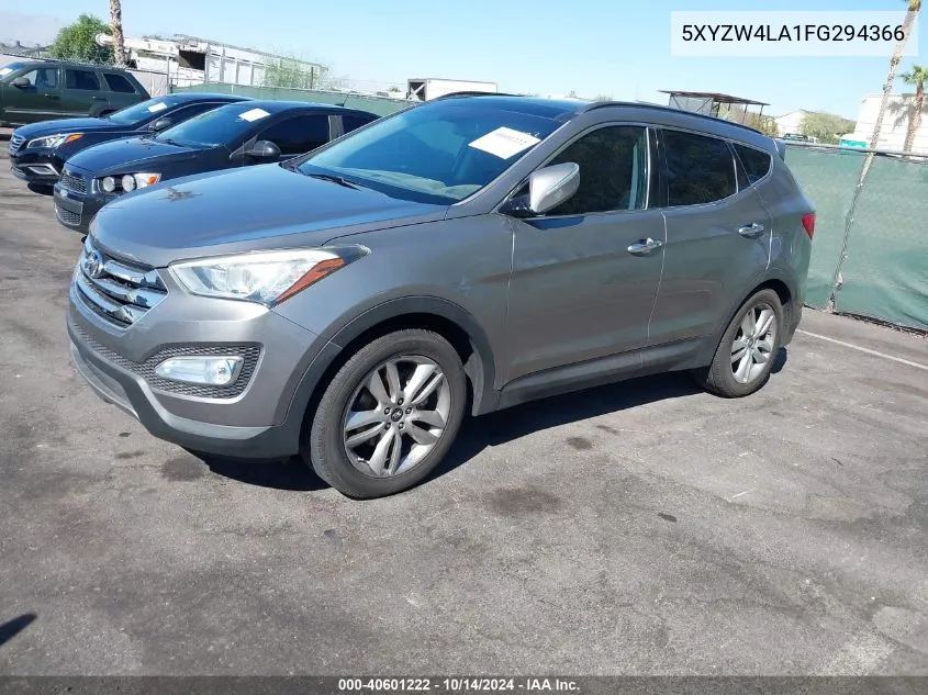 2015 Hyundai Santa Fe Sport 2.0L Turbo VIN: 5XYZW4LA1FG294366 Lot: 40601222