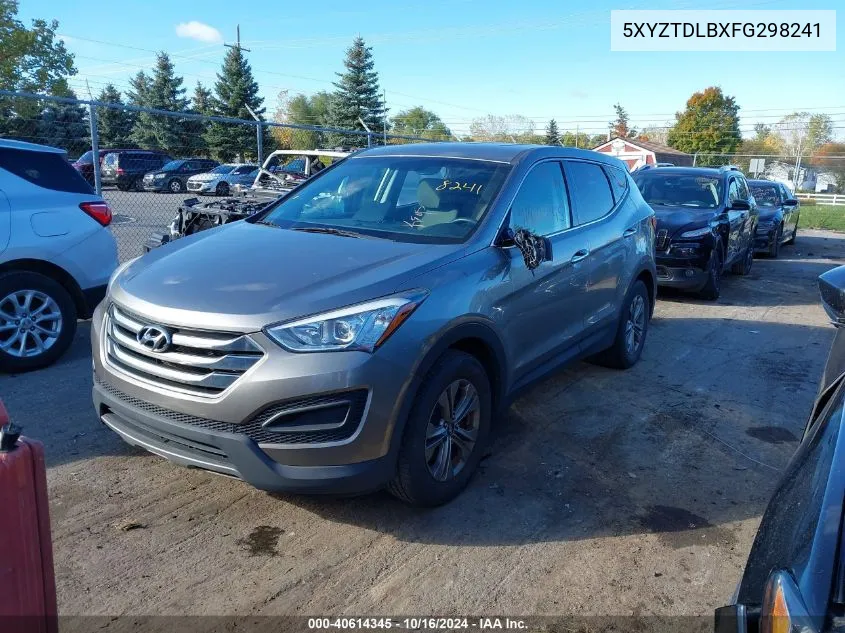 2015 Hyundai Santa Fe Sport 2.4L VIN: 5XYZTDLBXFG298241 Lot: 40614345