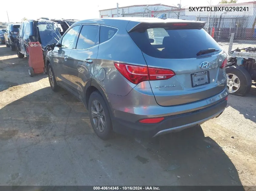 2015 Hyundai Santa Fe Sport 2.4L VIN: 5XYZTDLBXFG298241 Lot: 40614345