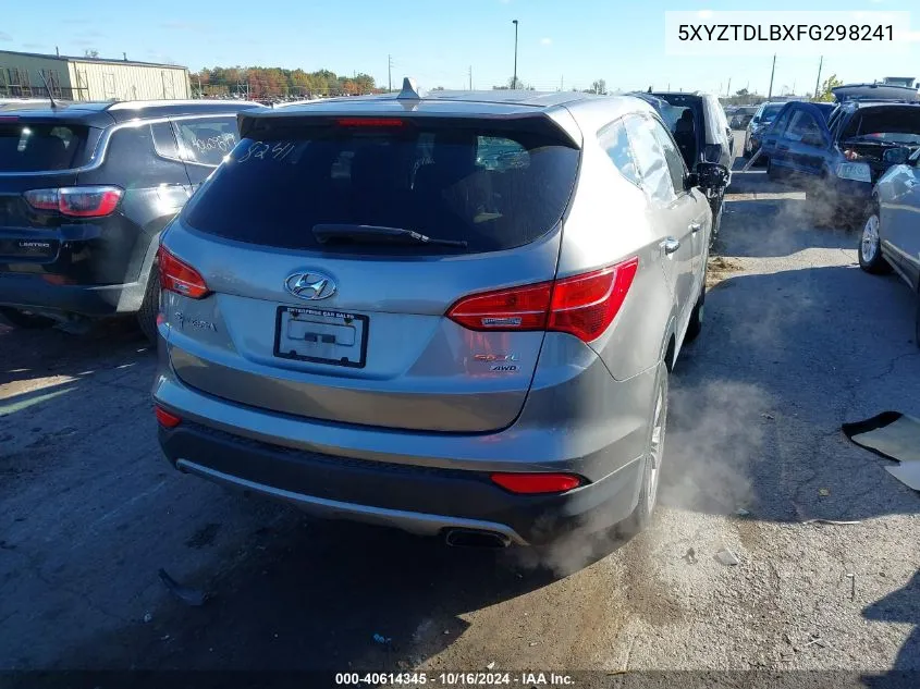 2015 Hyundai Santa Fe Sport 2.4L VIN: 5XYZTDLBXFG298241 Lot: 40614345