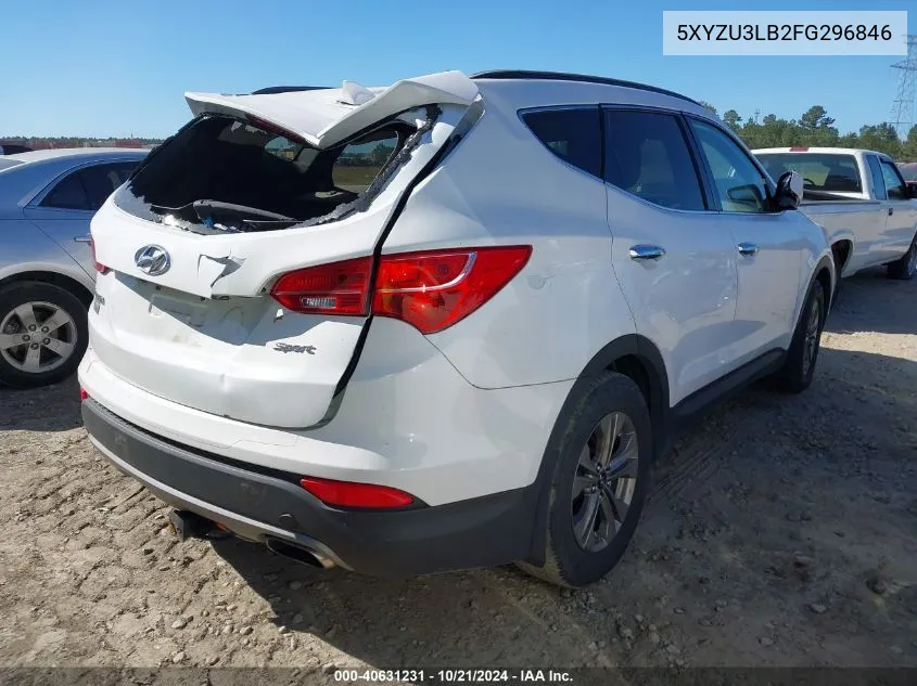 2015 Hyundai Santa Fe Sport VIN: 5XYZU3LB2FG296846 Lot: 40631231