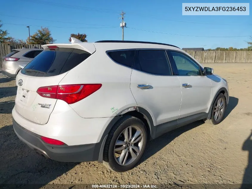 5XYZWDLA3FG236453 2015 Hyundai Santa Fe Sport 2.0L Turbo