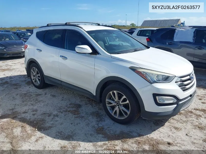 2015 Hyundai Santa Fe Sport VIN: 5XYZU3LA2FG263577 Lot: 40654525