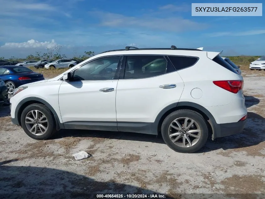 2015 Hyundai Santa Fe Sport VIN: 5XYZU3LA2FG263577 Lot: 40654525