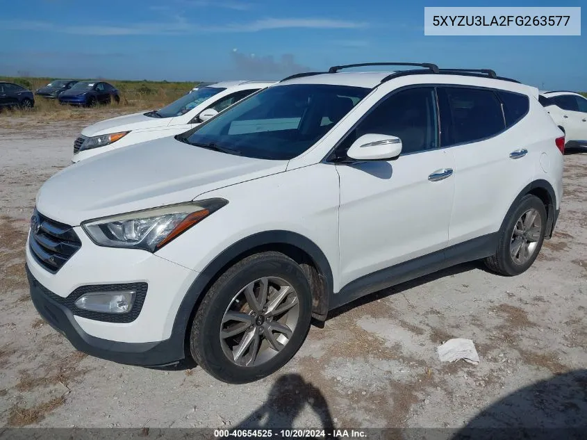 2015 Hyundai Santa Fe Sport VIN: 5XYZU3LA2FG263577 Lot: 40654525