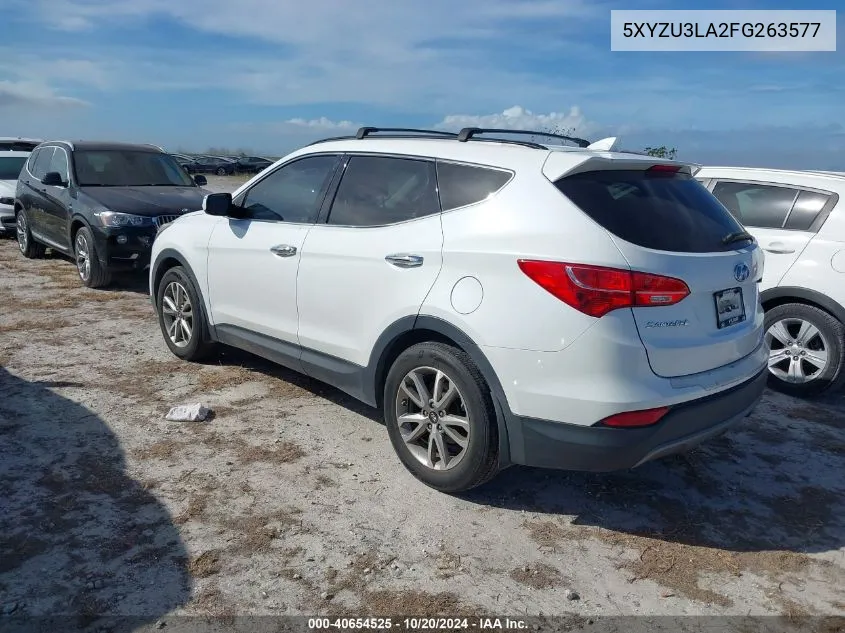 2015 Hyundai Santa Fe Sport VIN: 5XYZU3LA2FG263577 Lot: 40654525