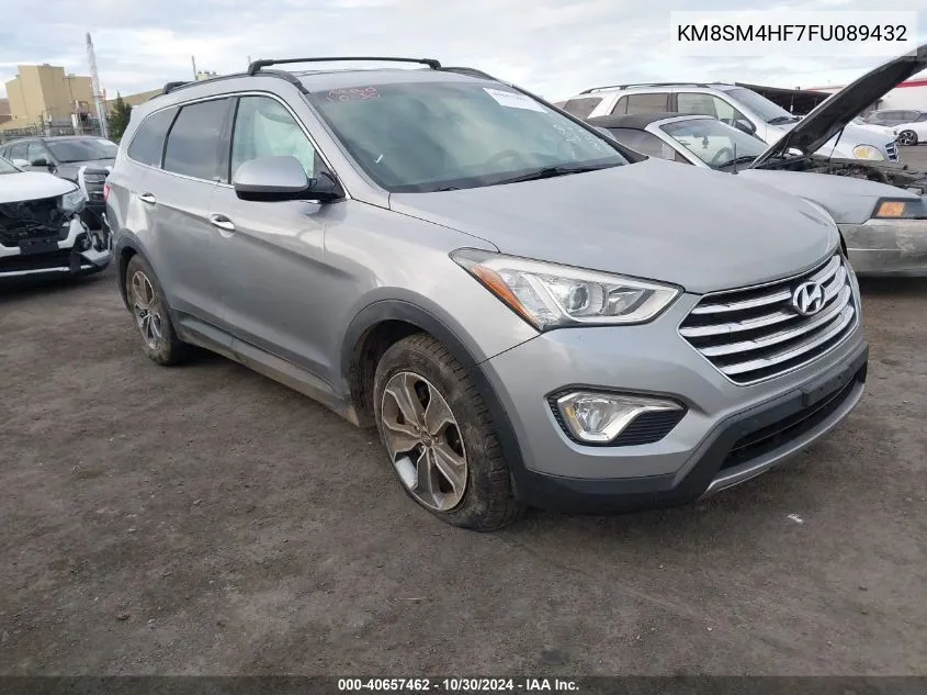 2015 Hyundai Santa Fe Gls VIN: KM8SM4HF7FU089432 Lot: 40657462